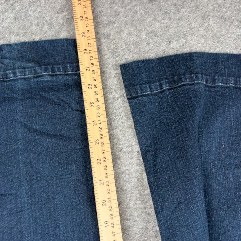 Westbound Wide Leg Jeans Womens 12 Short Dark Wash Trouser Denim High Rise Y2K - Picture 11 of 13